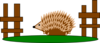 Hedgehog Pen Clip Art