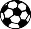 Black Soccer Ball Clip Art