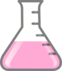 Pink Conical Flask Clip Art