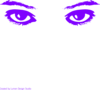 Purple Eyes Clip Art