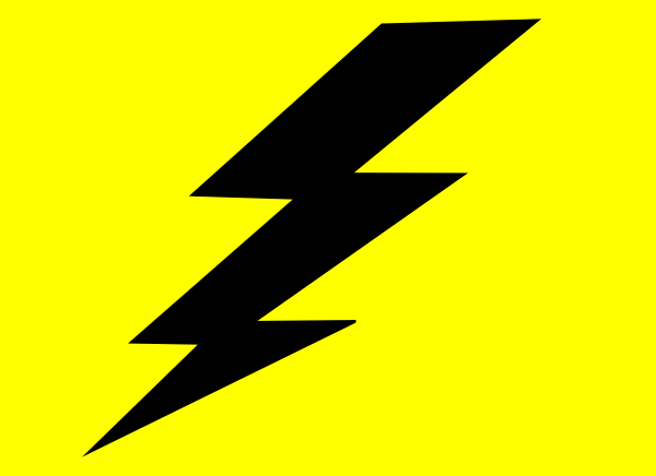 lightning bolt black background