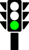 Large Green Traffic Light Clip Art