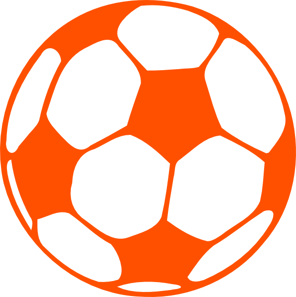 Orange Soccer Ball Clip Art at Clker.com - vector clip art online, royalty  free & public domain