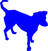 Dog Blue Clip Art