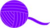 Purple Ball Of Yarn Clip Art