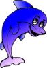 Dolphin Comic Character Clip Art