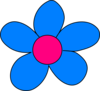 Blue Flower Clip Art