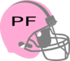 Pink Football Helmet Clip Art
