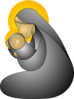 Mother Mary And Jesus Clip Art