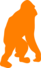Orange Orangutan Clip Art