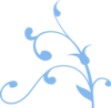 Light Blue Twisted Branch Clip Art