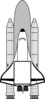 Space Shuttle Invitation Clip Art