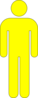 Yellow Icon Man 02 Clip Art