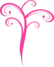 Tree Pink Swirl Clip Art