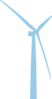Periwinkle Blue Turbine Icon Clip Art