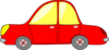 Red Hump Car Clip Art