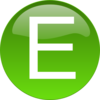 Green E Clip Art