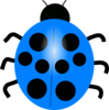 Blu Lady Bug Clip Art