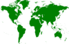World Map Green Clip Art