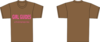 Brown T-shirt Template Clip Art