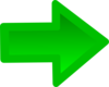 This Is A Arrow Colour In Green Clip Art