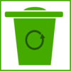 Green Trash Icon Clip Art