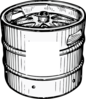 Keg With Space For Logo Clip Art