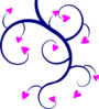 Swirl Hearts Clip Art