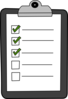 List On Clipboard With Green Checks Clip Art
