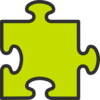 Puzzle-green2 Clip Art