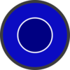 Double Circle Blue Clip Art