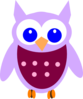 Light Pink Owl Clip Art
