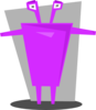 Purple Alien Clip Art