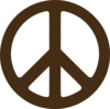 Brown Peace Clip Art