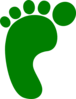 Forrest Green Foot Clip Art