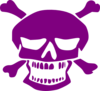 Purple Skull Clip Art