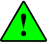 Black Green Black Warning 1 Clip Art