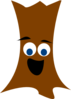 Tree Trunk With Face Clip Art