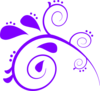 Purple Swirl Paisley Clip Art