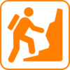 Orange Climber Clip Art