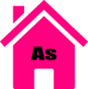 Pink House Construction Clip Art