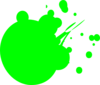 Light Green Dot Splat Clip Art