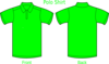 Polo Shirt Green Clip Art