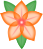 Orange Flower Clip Art