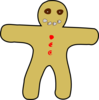 Gingerbread Man 2 Clip Art