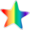 Rainbow Star Edited2  Clip Art