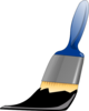 Black Paintbrush Clip Art