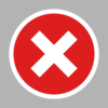 Red Error Icon Clip Art