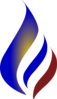 Blue Flame Arc Clip Art