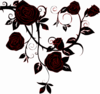 Negative Black Rose Clip Art
